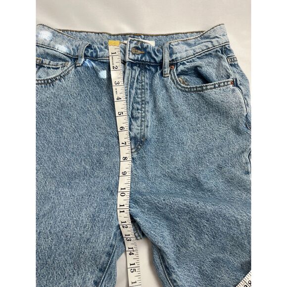Pacsun High Rise Straight Light Wash Jeans Vintage Retro Sze 28 Rigid Button Fly - Picture 11 of 12